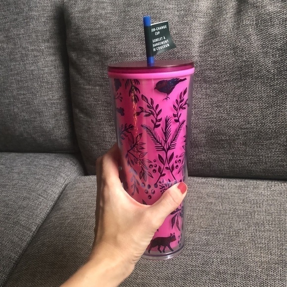 STARBUCKS 2022 Holiday Woodland Lace Berry Corsage Color Change Tumbler Venti - Picture 4 of 11